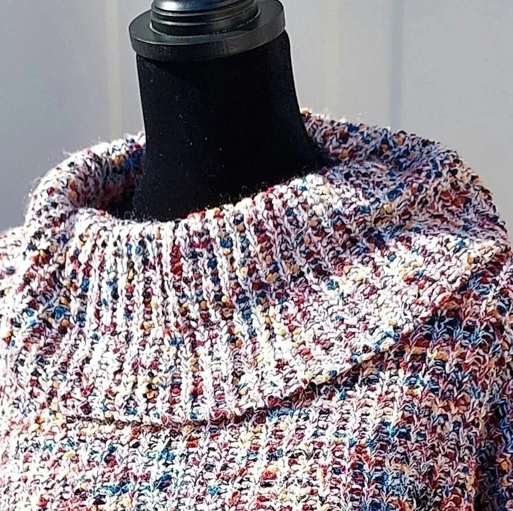 Art Class Girls XXL (18) Multi Color Sweater Pullover Cowl Neck - Picture 5 of 8